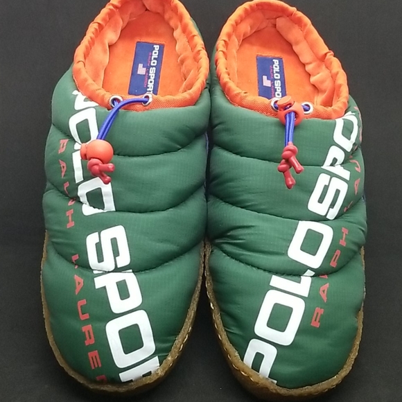polo ralph lauren myles puff slippers